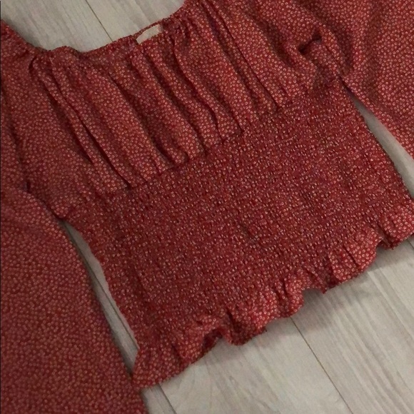 Flare sleeve Gianni square neck top - Picture 3 of 7